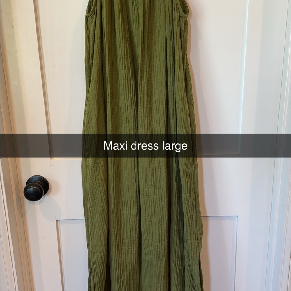 Elegant Green Maxi Dress